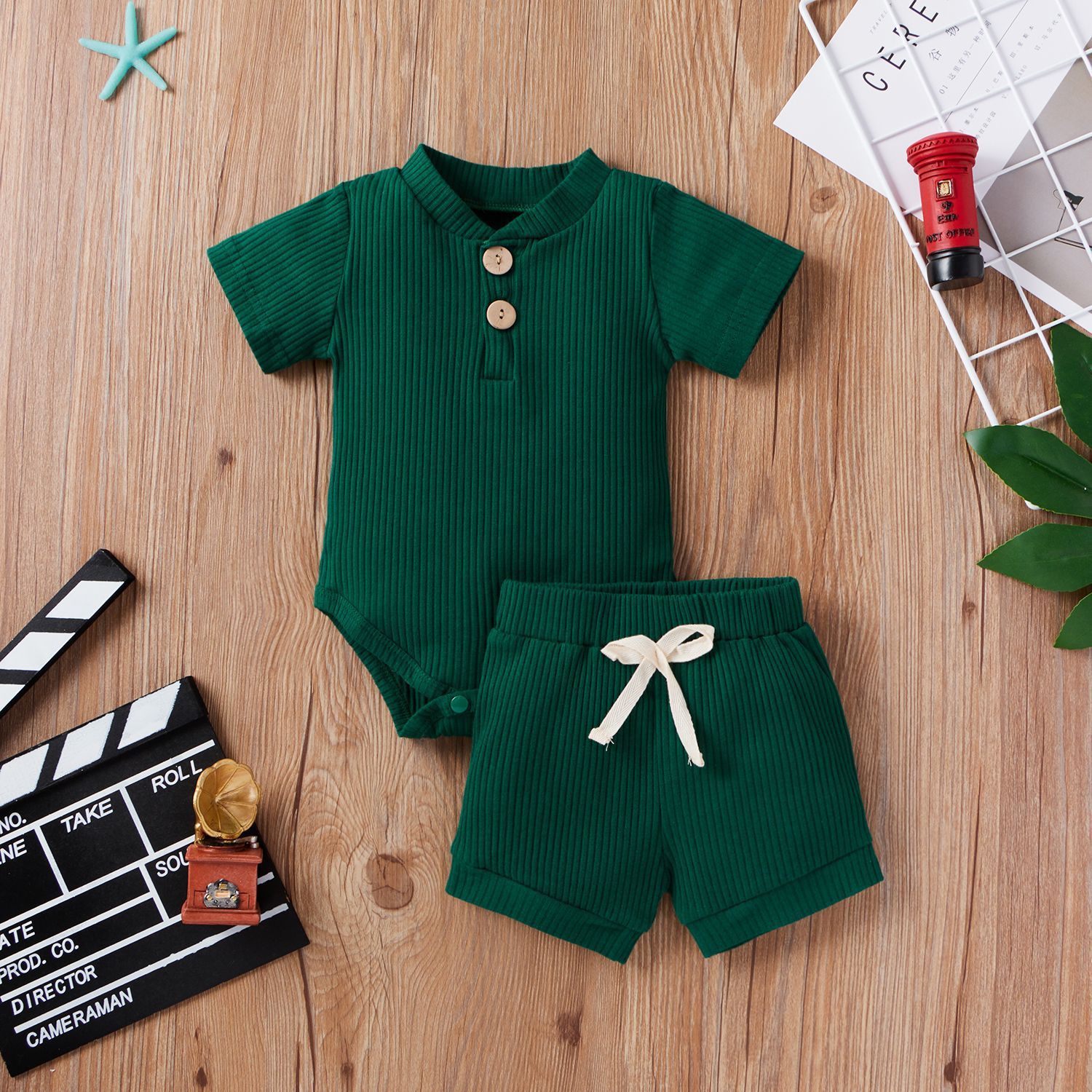 Baby Bodysuit & Shorts Set