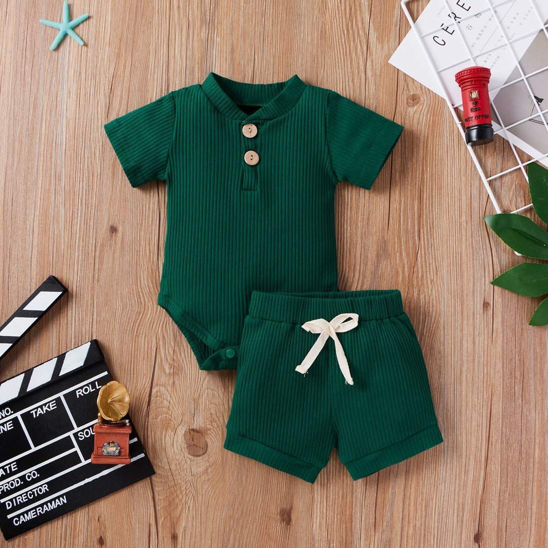 Baby Bodysuit & Shorts Set