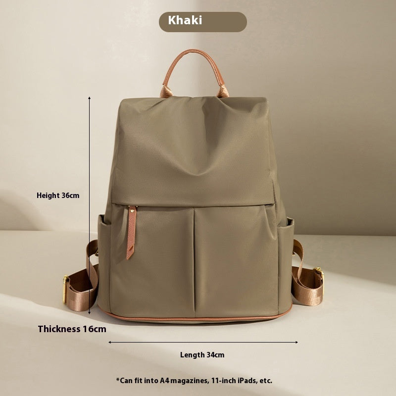 Fashion Commuter Contrast Color Travel Bag Large-capacity Backpack