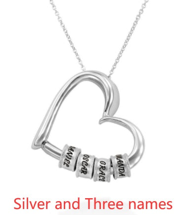 Custom Heart Name Necklace