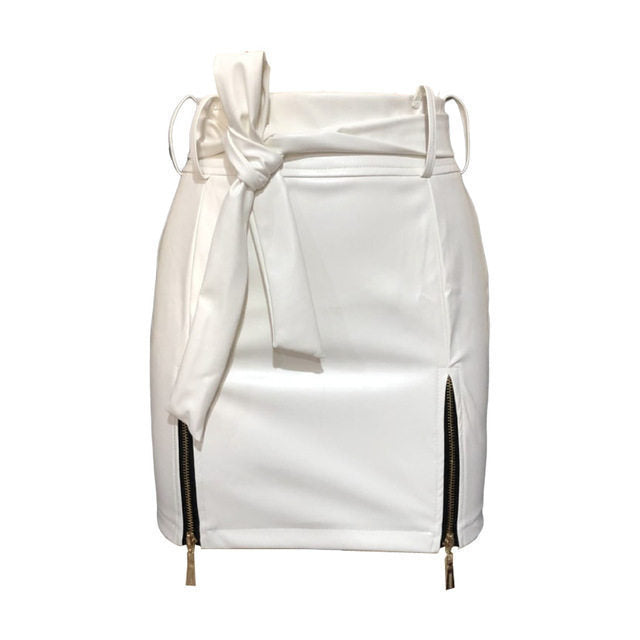 Leather Short Mini Skirt