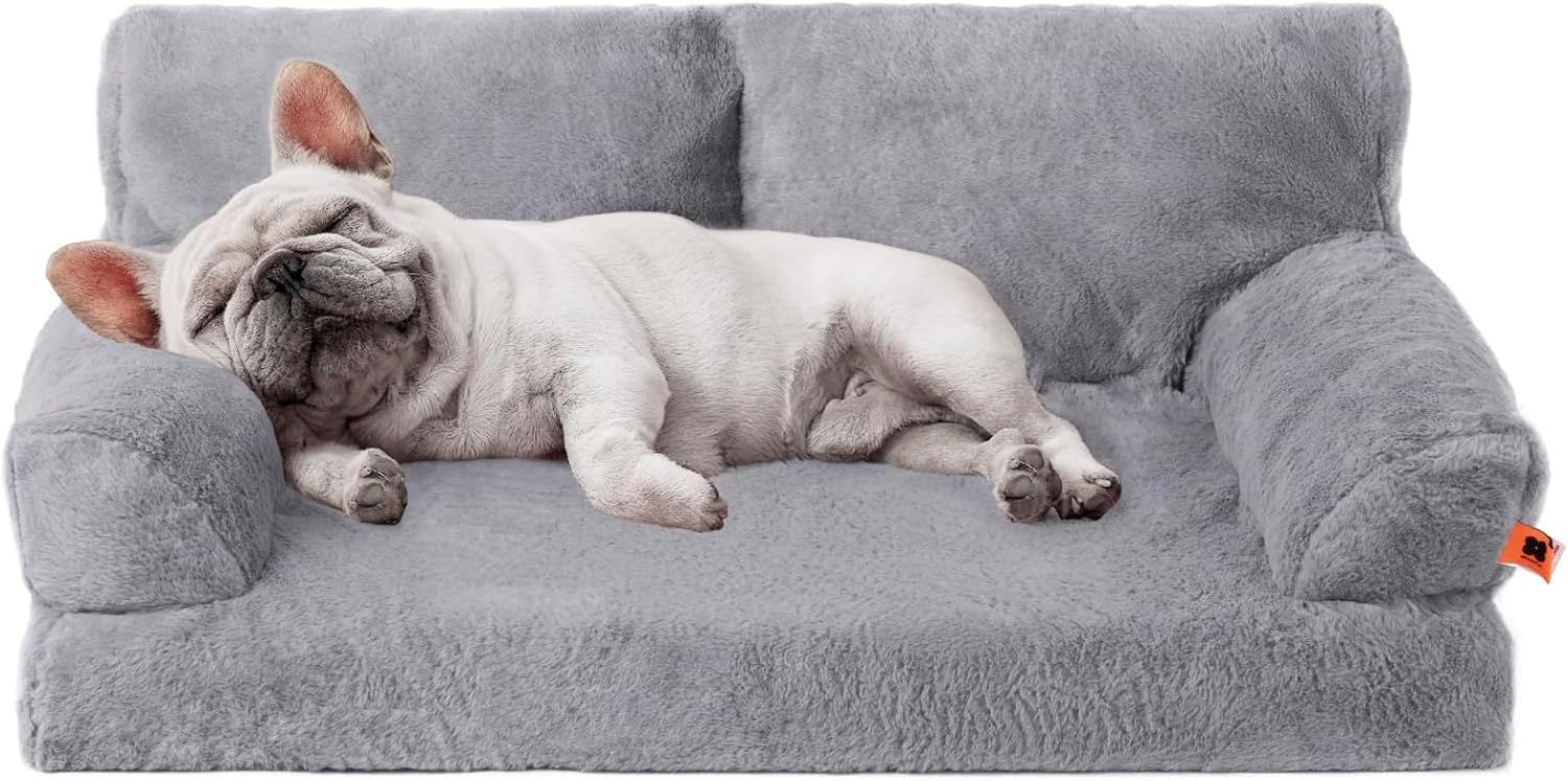 Orthopedic Dog Bed – Grey Sofa 🐾