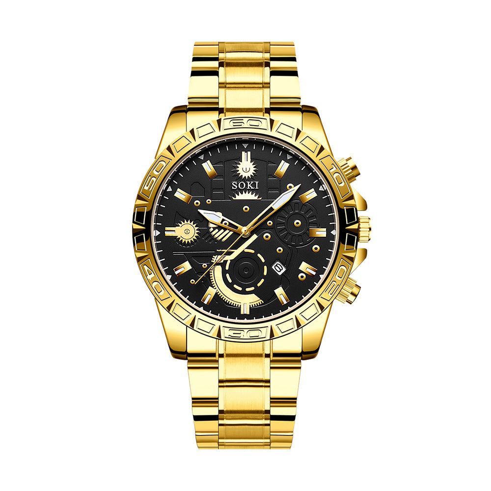 Steel Belt Quartz Watch