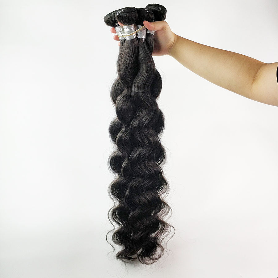 Human Hair Wavy Bundles