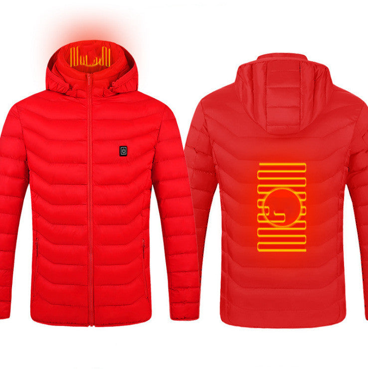 USB Heated Winter Jacket Men