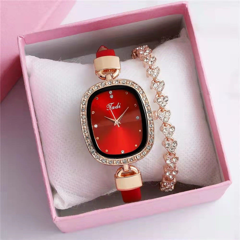 Diamond Rhinestone Watch Set
