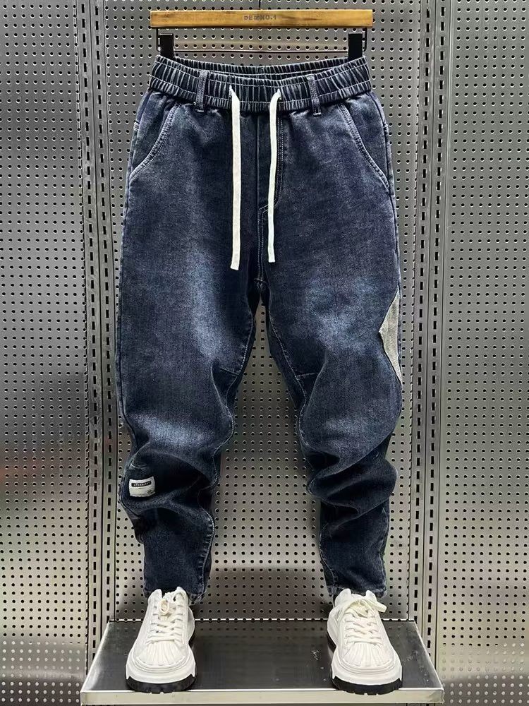 Fleece Lined Loose Jeans