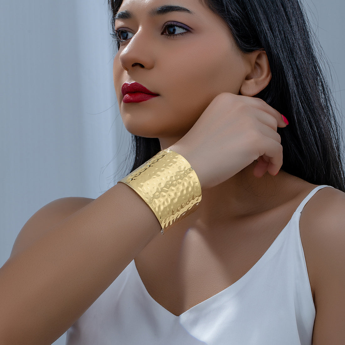 Bold Wide Gold Women’s Bracelet