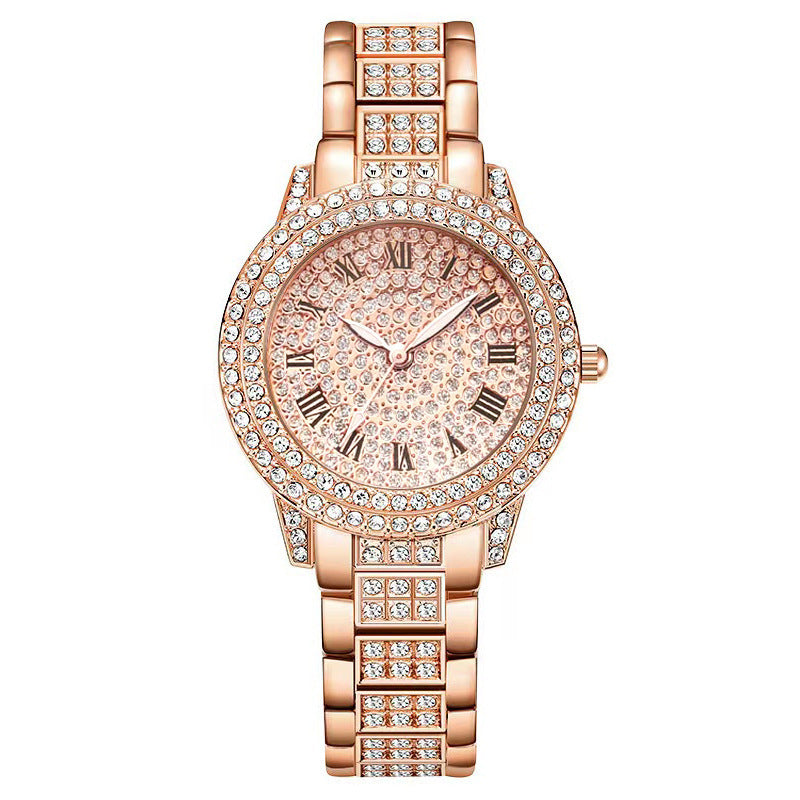 Luxury Diamond Watch 5-Piece Set