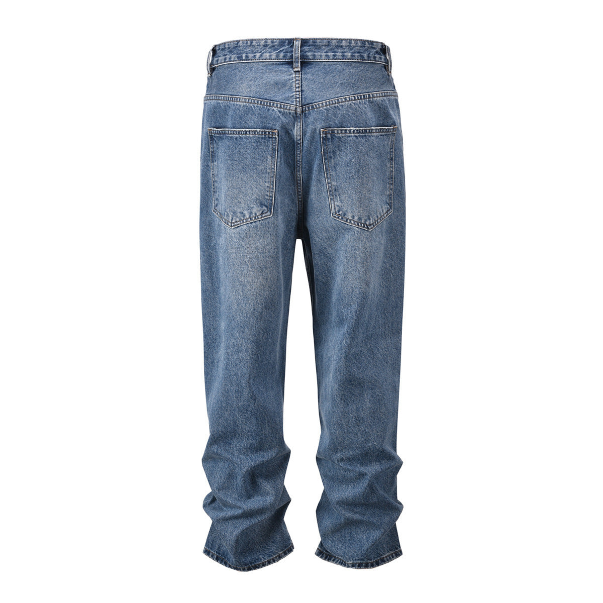 Washed Distressed Casual Jeans