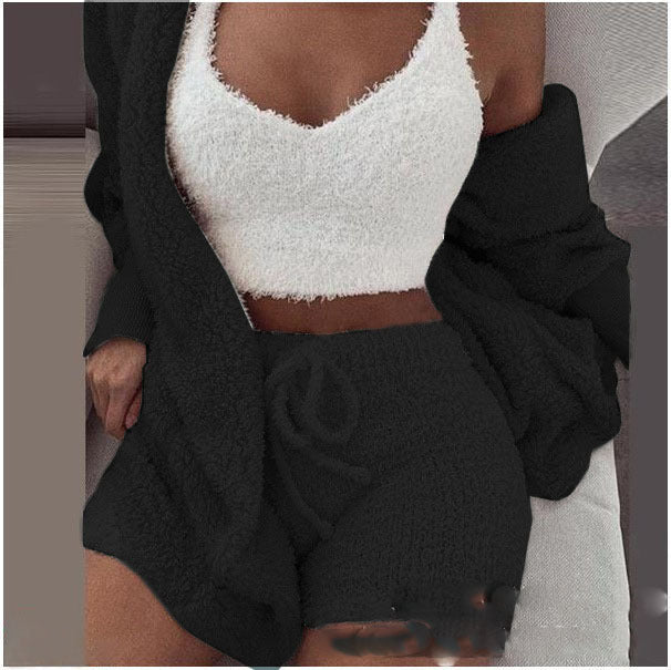 3-Piece Plush Loungewear Set