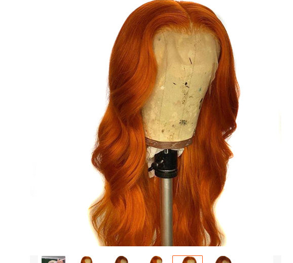 Soft Smooth WavyOrange Wig