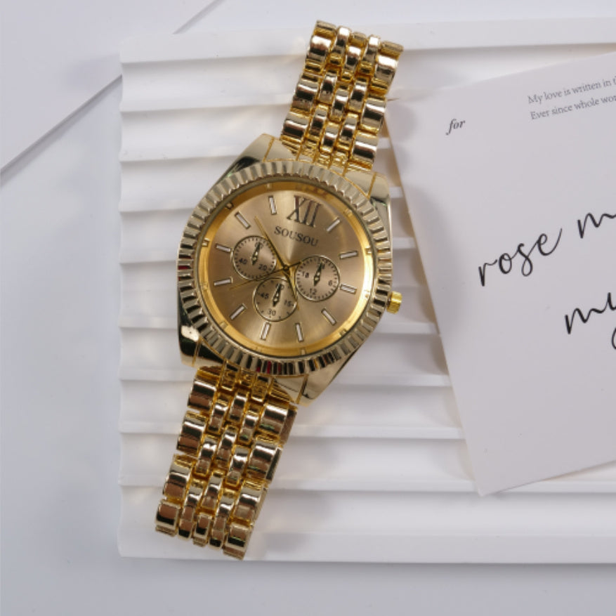 Men's Steel Belt Quartz Sports Watch