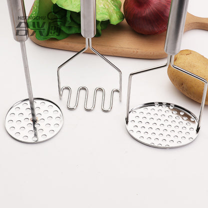 Potato Masher Thickened Stainless Steel Disc Manual Kitchen Tools