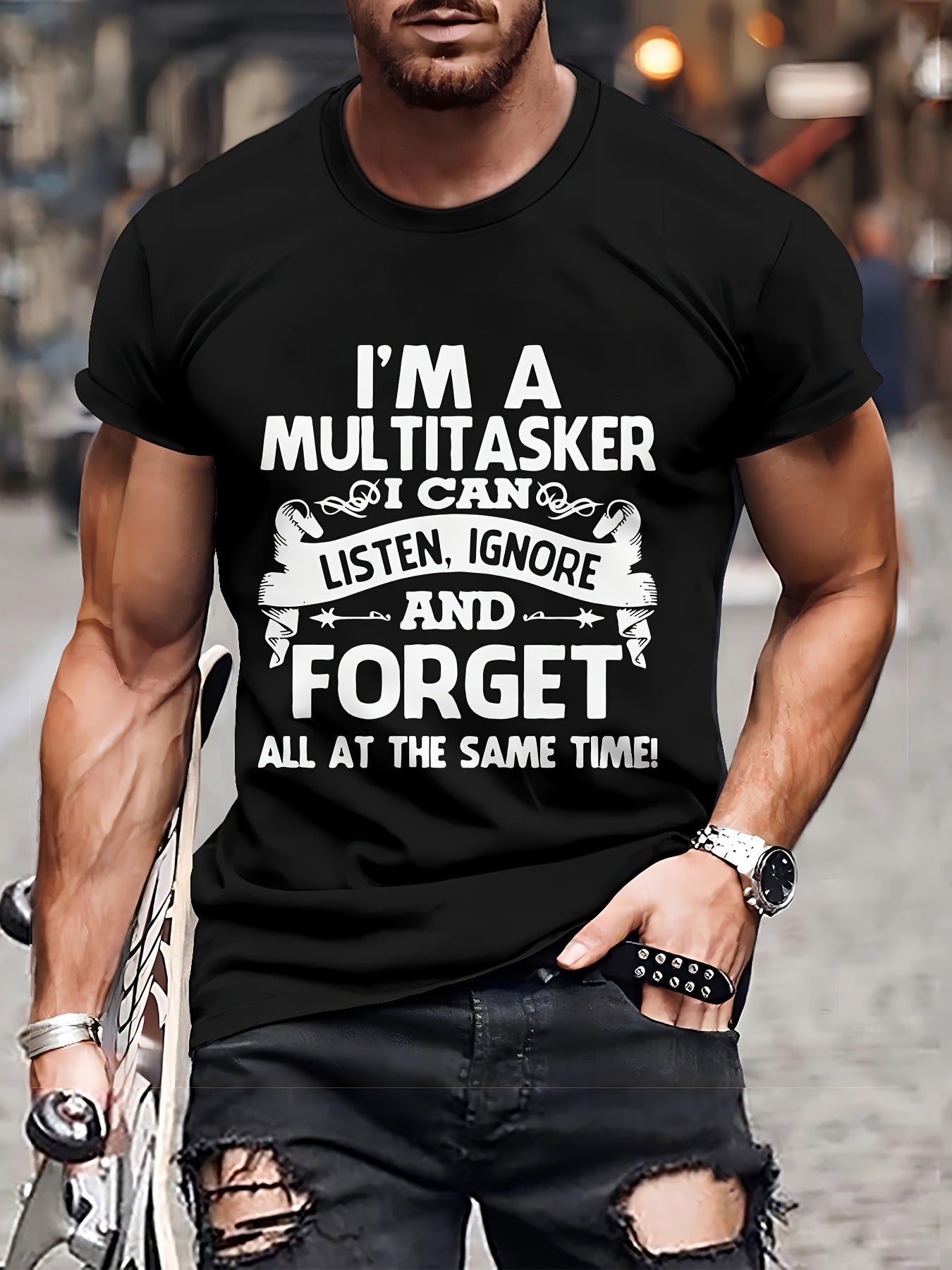 Men's Fashion 3D T-shirt Casual Loose