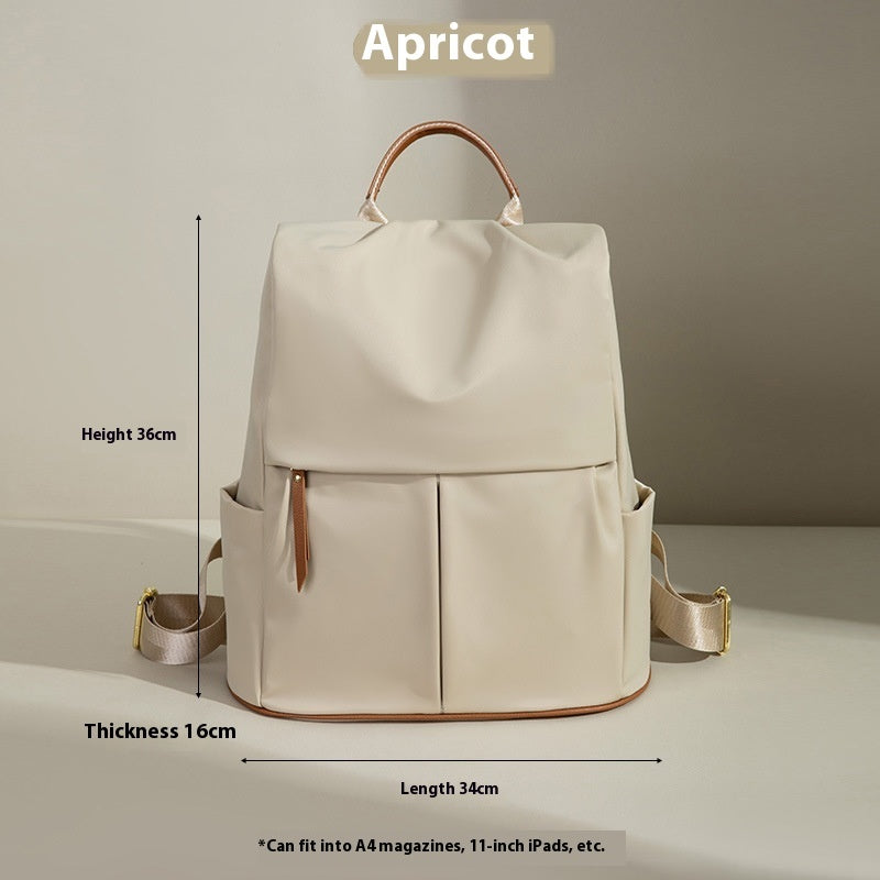 Fashion Commuter Contrast Color Travel Bag Large-capacity Backpack