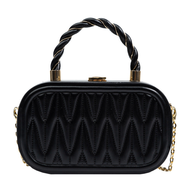 Shaping Small Square Portable Box Chain Shoulder Messenger Bag For Women