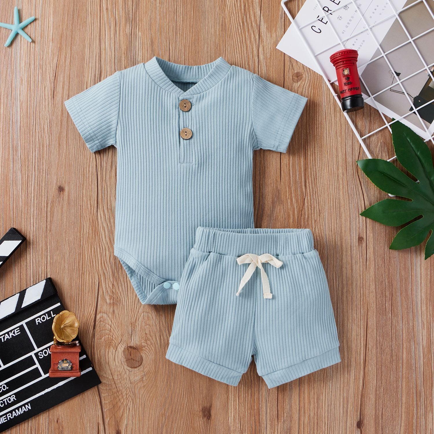 Baby Bodysuit & Shorts Set