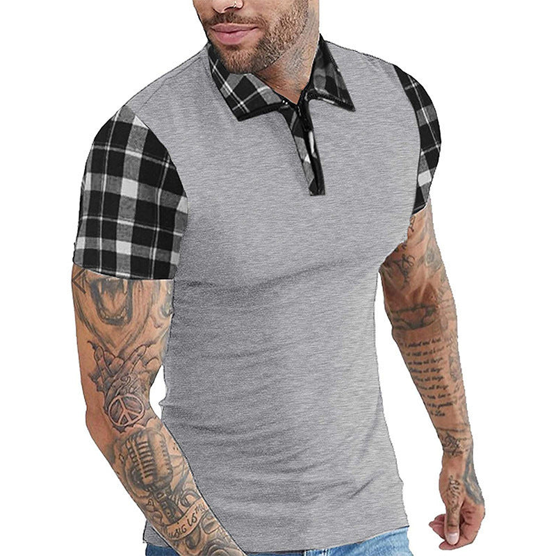 Men's T-shirt Casual Fashion Solid Color Polo Shirt