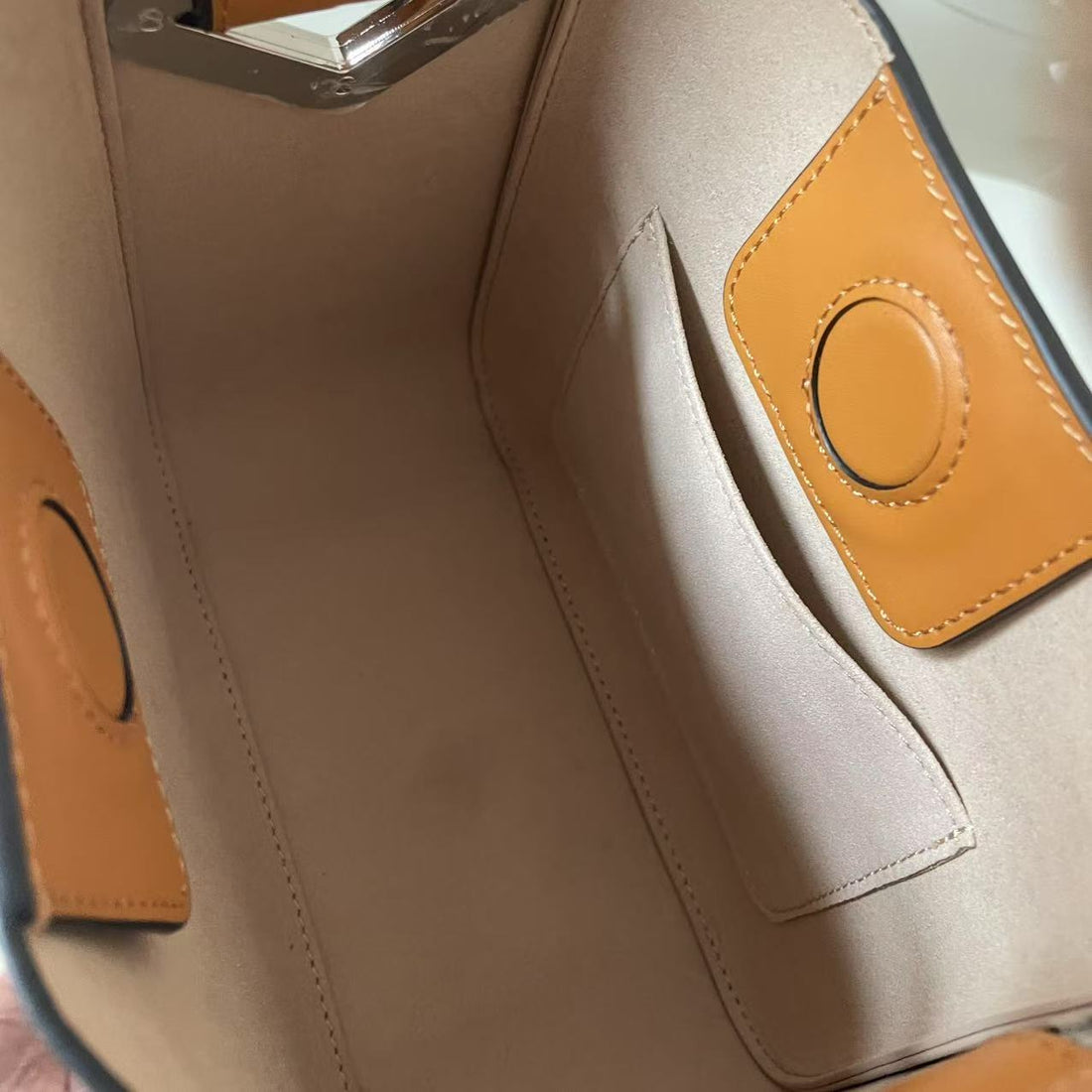 Cowhide Small Square Bag Crossbody Handbag