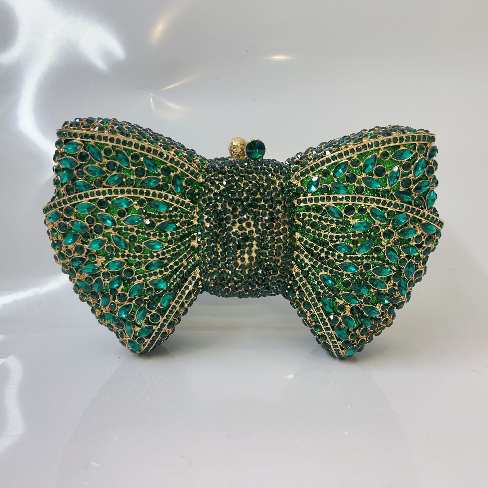 Bow Diamond Evening Bag Rhinestone Clutch