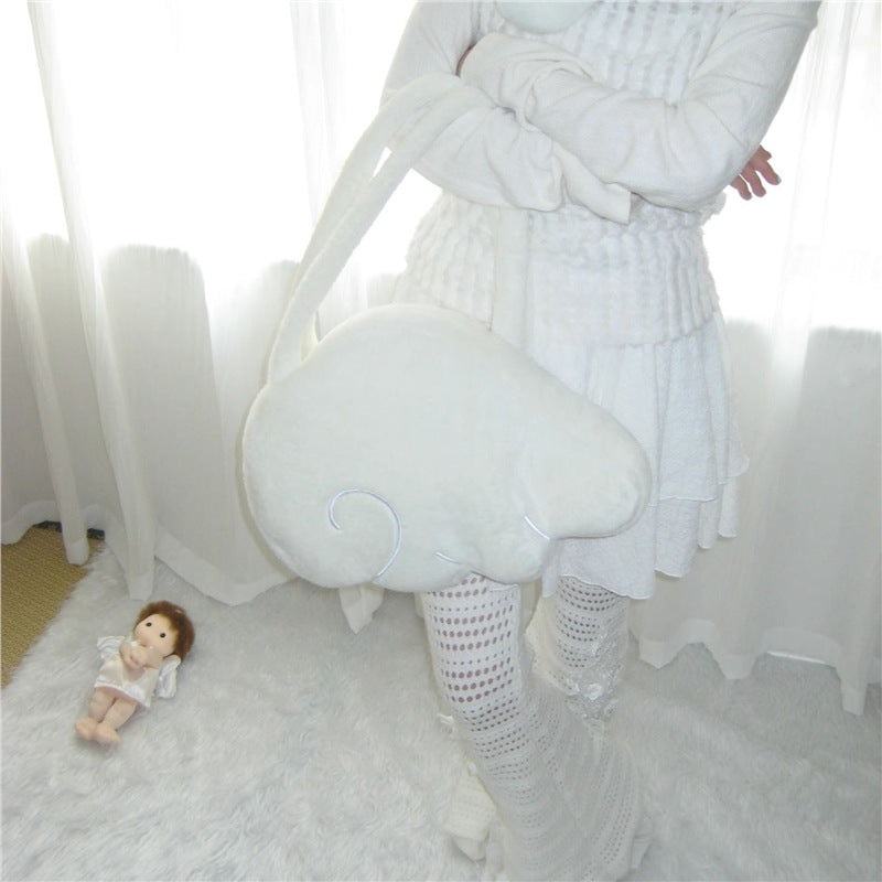 Snow Angel Plush Wings Style Bag Portable Shoulder