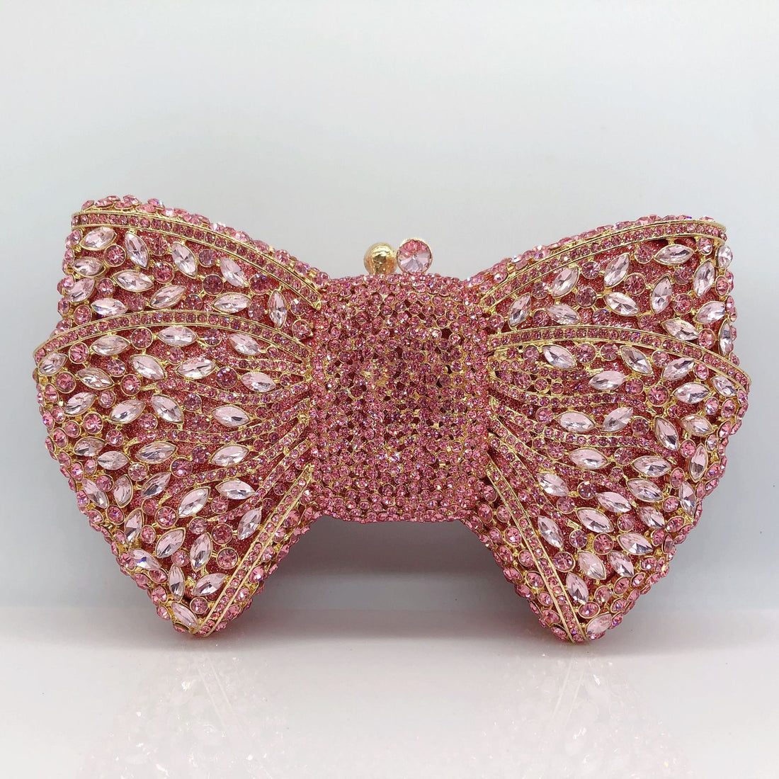 Bow Diamond Evening Bag Rhinestone Clutch