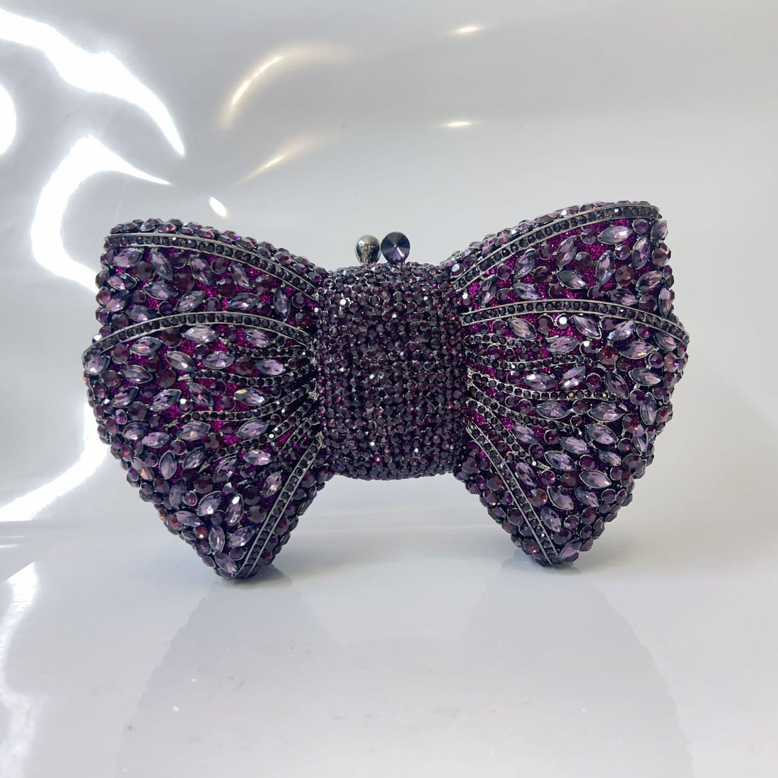 Bow Diamond Evening Bag Rhinestone Clutch