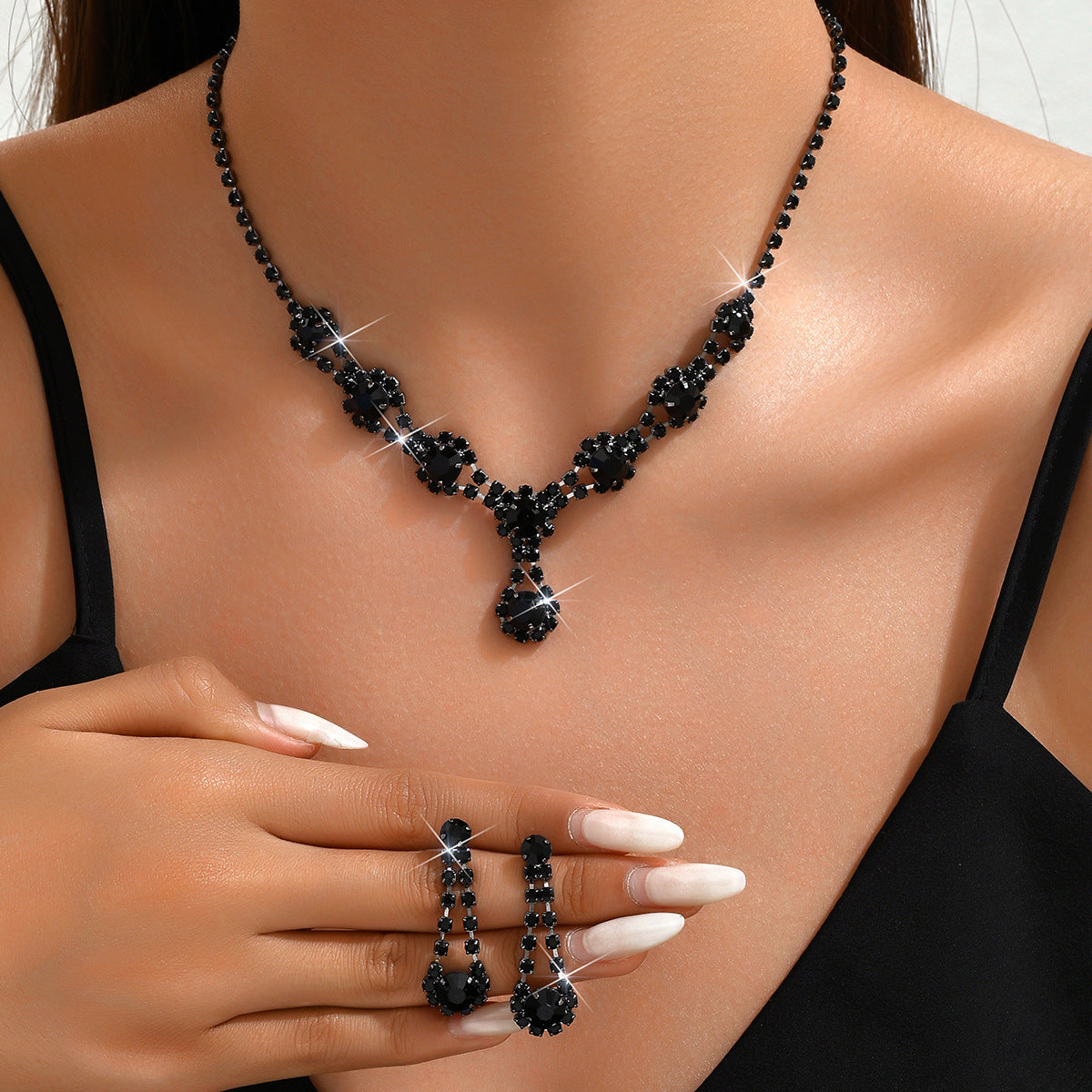 Rhinestone Crystal Jewelry Set