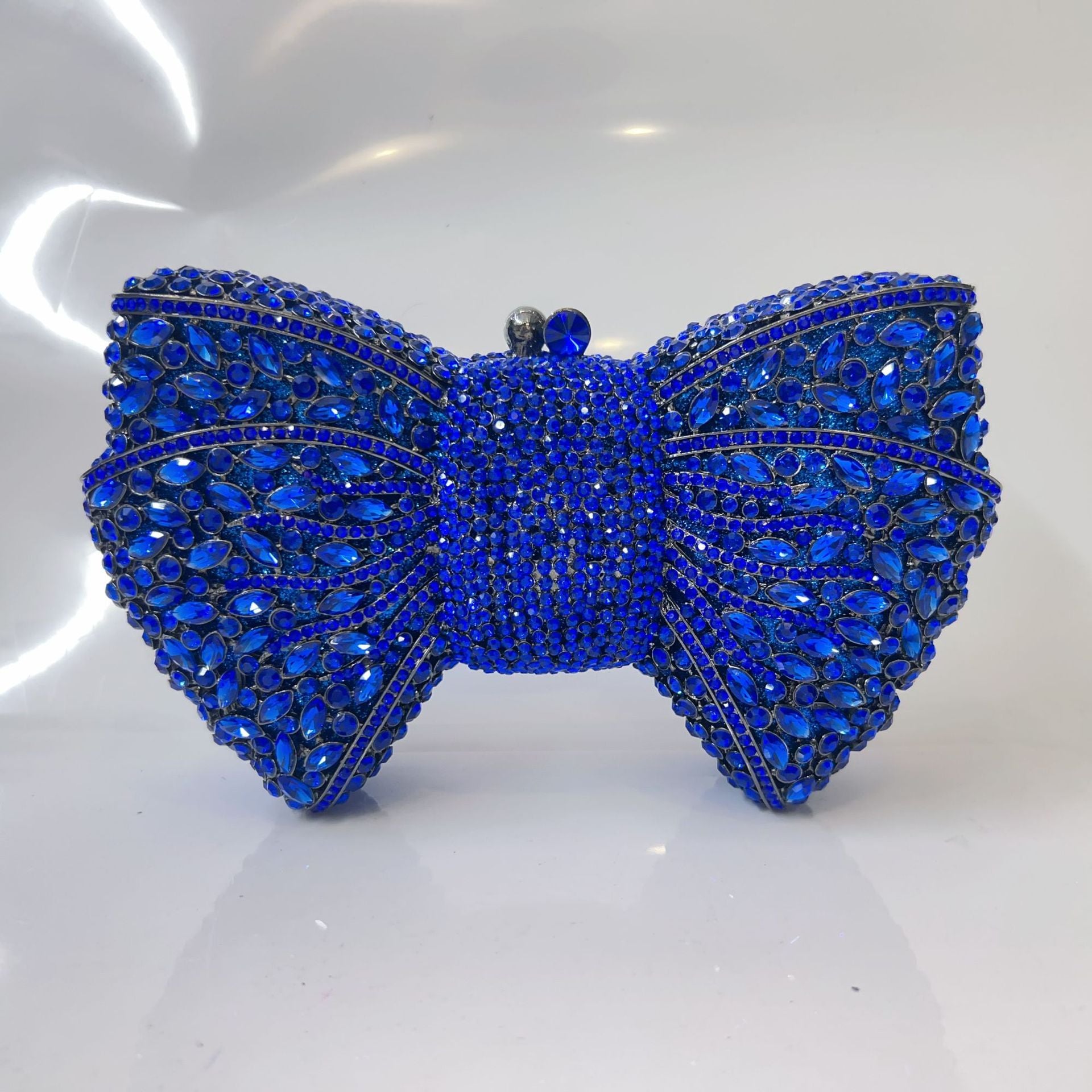 Bow Diamond Evening Bag Rhinestone Clutch