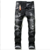 Black & Gray Ripped Jeans