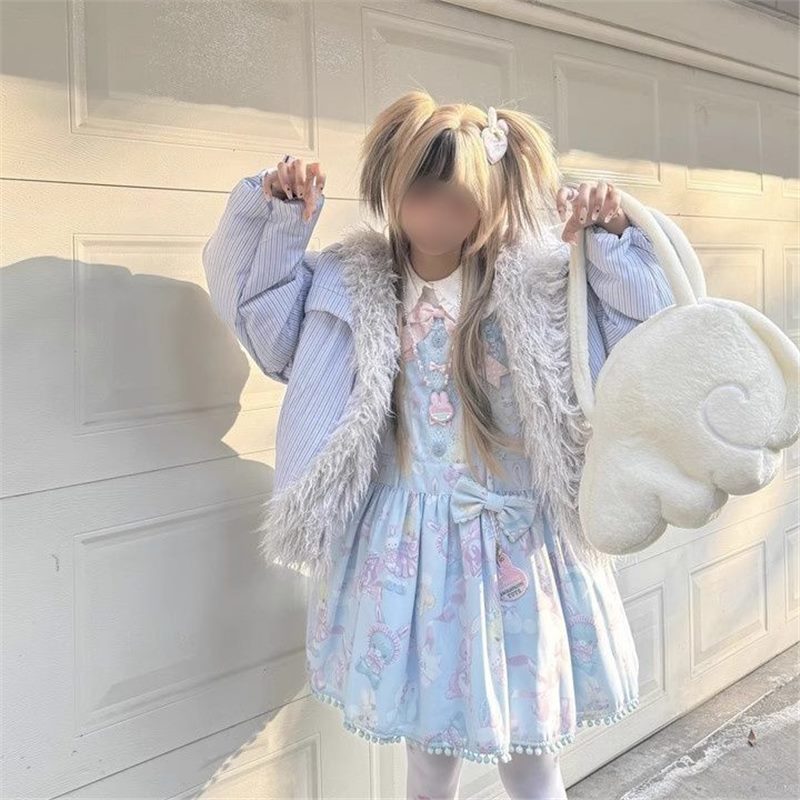 Snow Angel Plush Wings Style Bag Portable Shoulder