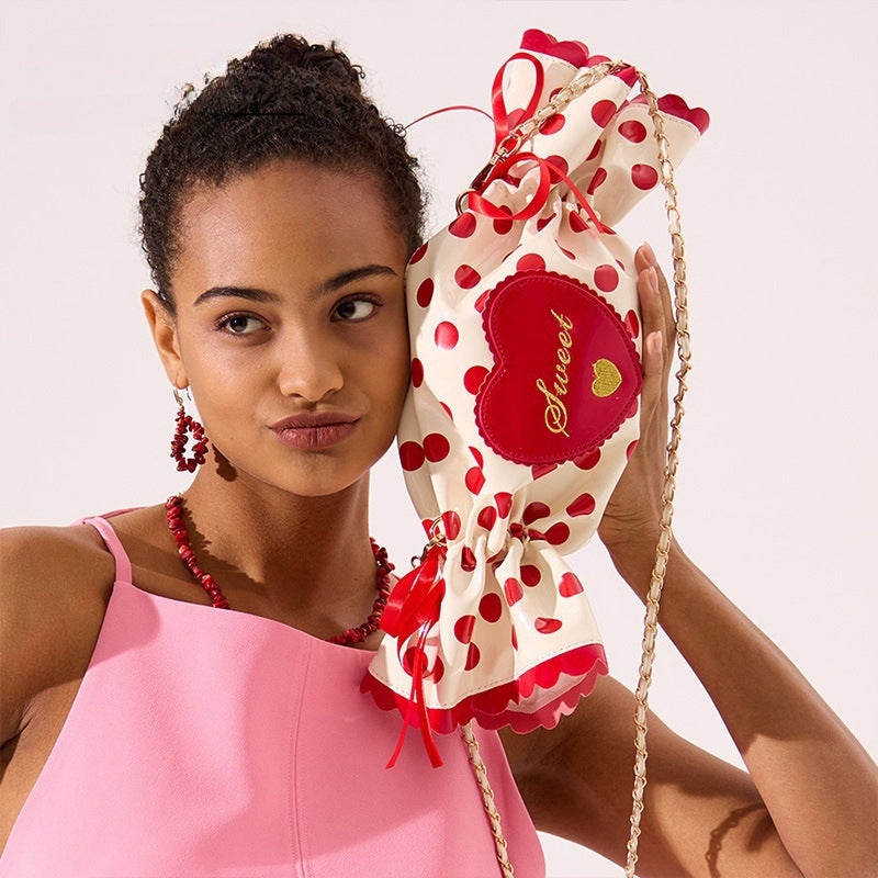 Cute Candy Shoulder Messenger Bag Handbag Love Letter Bag