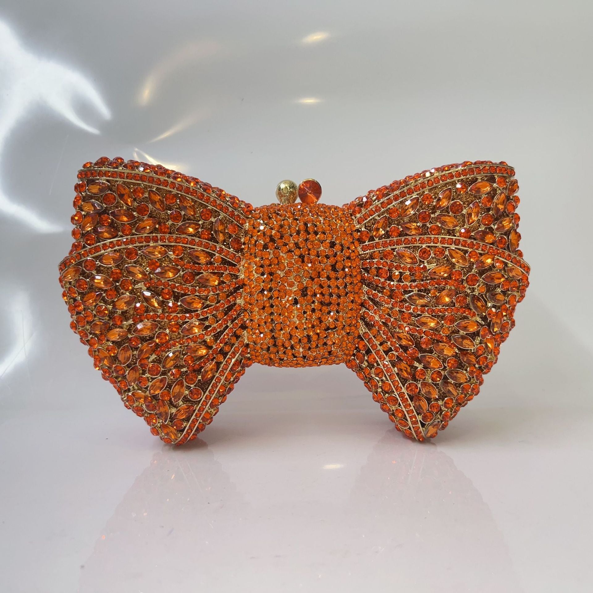 Bow Diamond Evening Bag Rhinestone Clutch