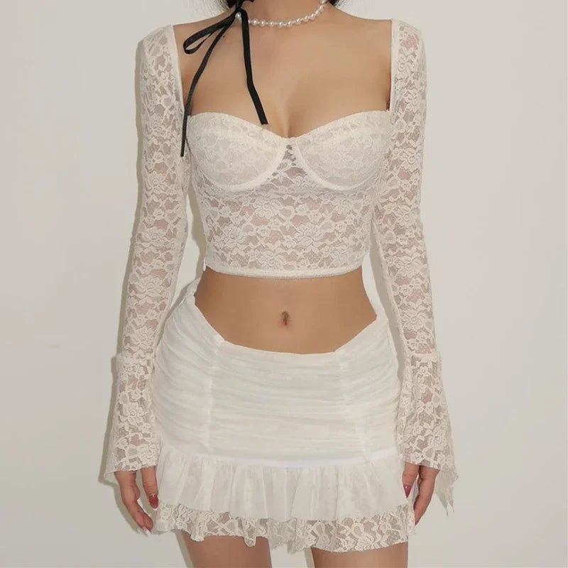 Lace Crop Set