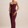 Off-shoulder Strapless Maxi Dress