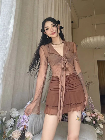 Flare Sleeve Blouse