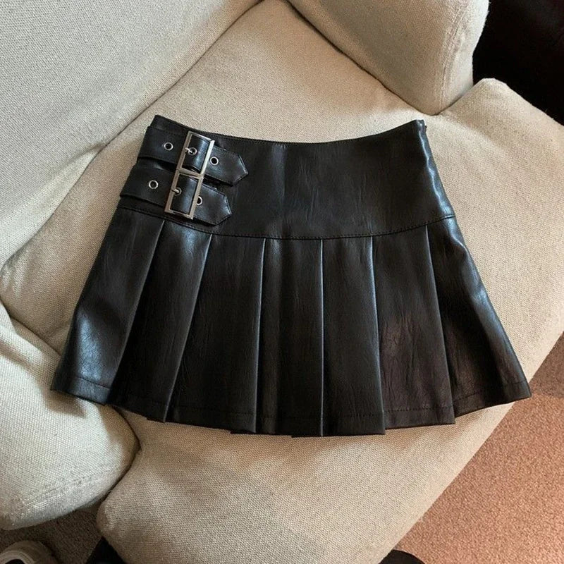 Leather Mini Skirt