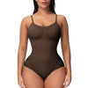 V Neck Spaghetti Strap Compression Bodysuits