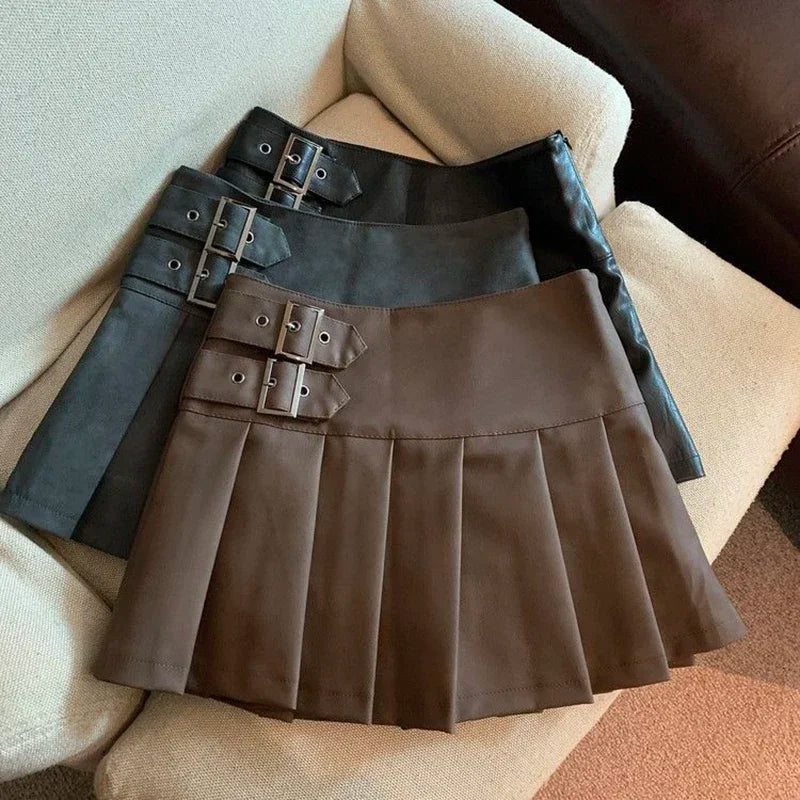 Leather Mini Skirt