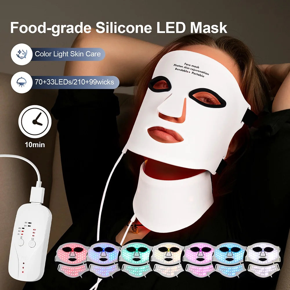Silicone LED Face & Neck Mask