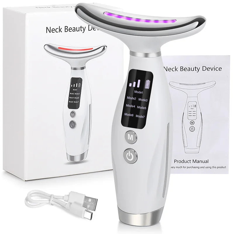 7-Color Galvanic Red Light Facial Massager