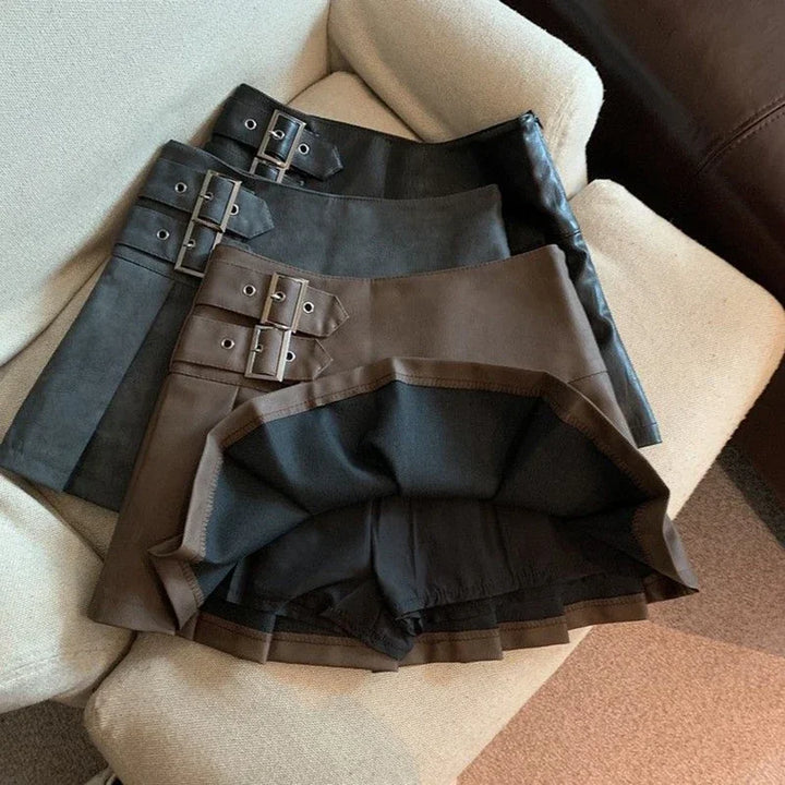 Leather Mini Skirt