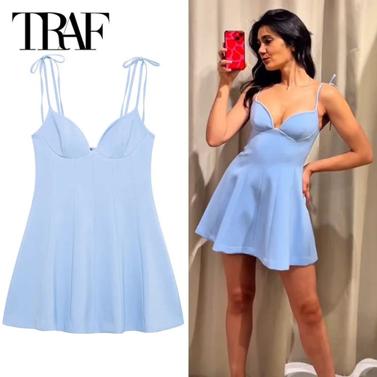 Blue Slip Dress