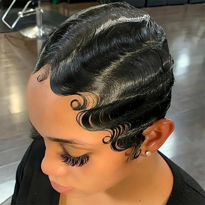 Soft Short Deep Wave Wig