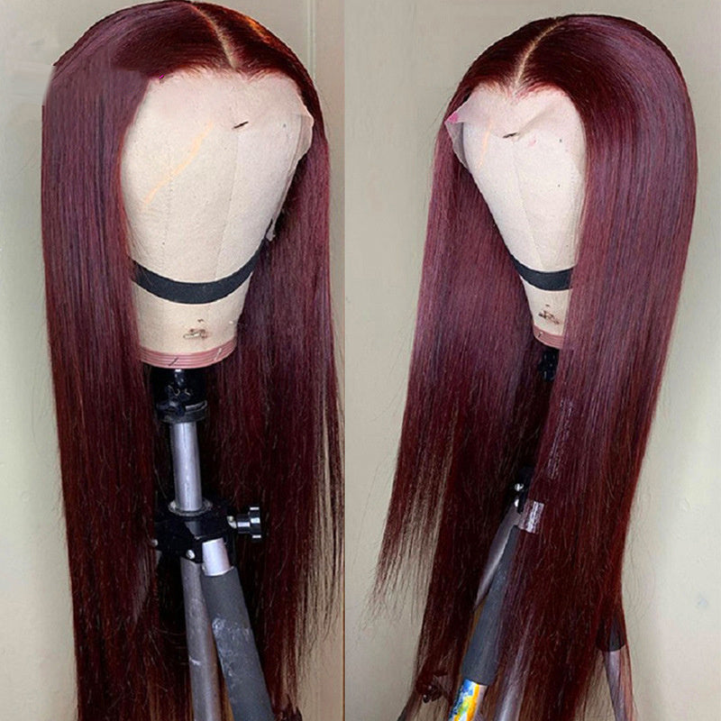 Soft Burgundy Frontal Wig