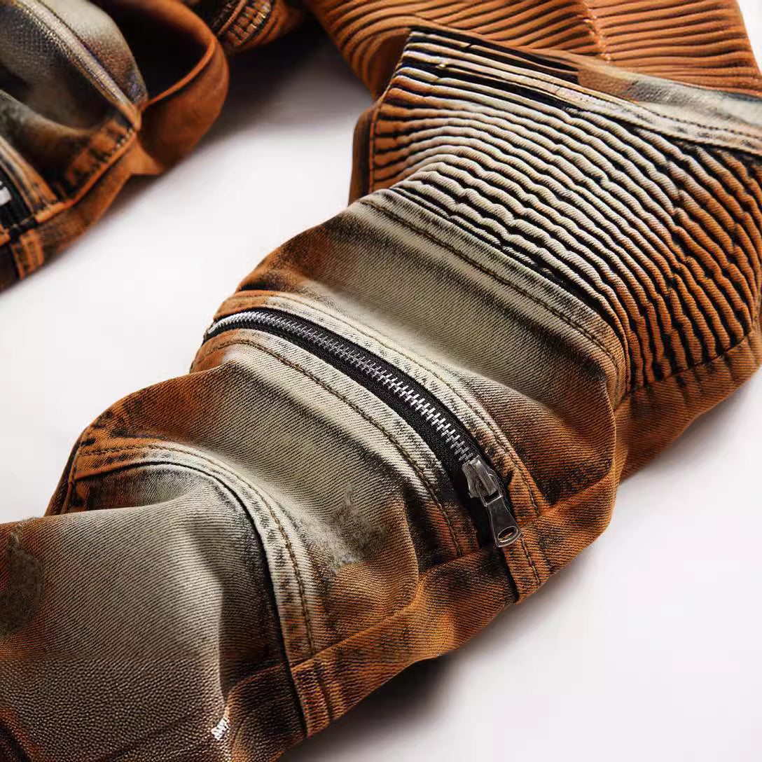 Fashion Zipper Skinny Pants