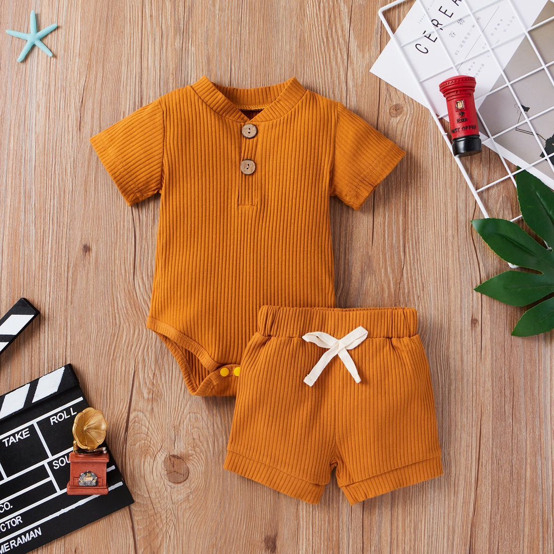 Baby Bodysuit & Shorts Set