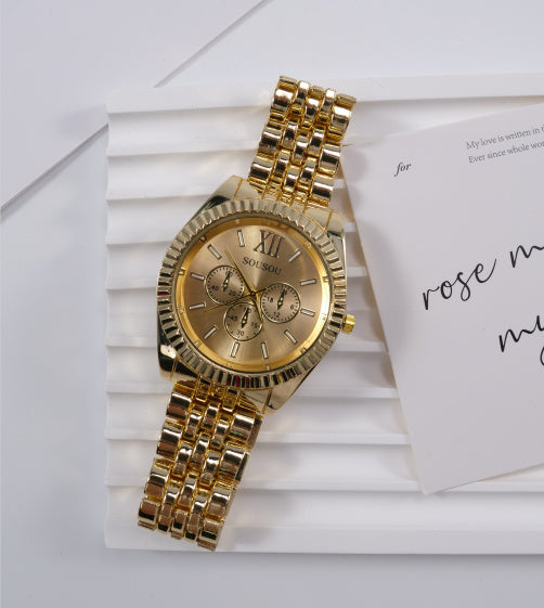 Men's Steel Belt Quartz Sports Watch