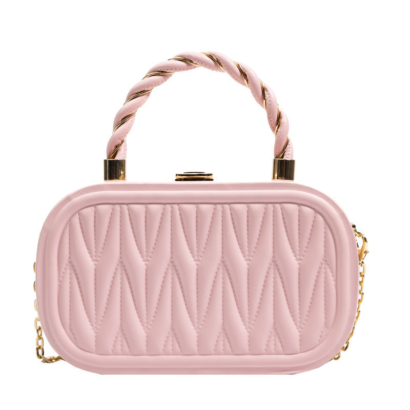 Shaping Small Square Portable Box Chain Shoulder Messenger Bag For Women